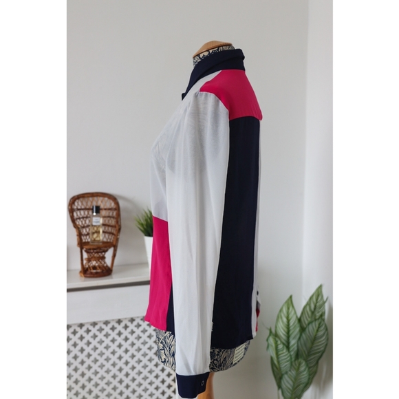 Shein Colourblock Blouse Shirt Size L - Picture 3 of 6
